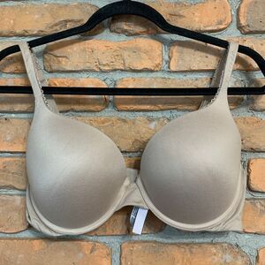 VS Victoria's Secret Body by Victoria Perfect Shape Padded Underwire Bra Tan 36D